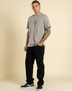 RVCA Balance Credits T-Shirt Overcast Best