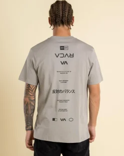 RVCA Balance Credits T-Shirt Overcast Best