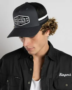 Ringers Western Banks Trucker Cap Charcoal Clearance