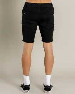 Lucid Barcelona Denim Walk Shorts Black Outlet