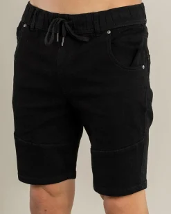 Lucid Barcelona Denim Walk Shorts Black Outlet