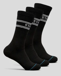 Stance Basic Crew Socks 3 Pack Black