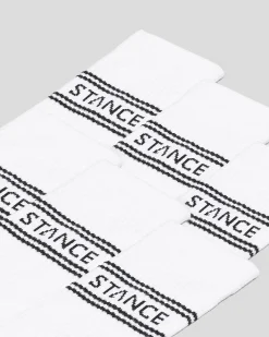 Stance Basic Crew Socks 6 Pack White Clearance