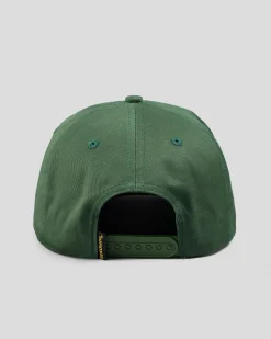 Antihero Basic Eagle Snapback Cap Dark Green/yellow Best