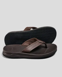 Skylark Bayside Thongs Brown New
