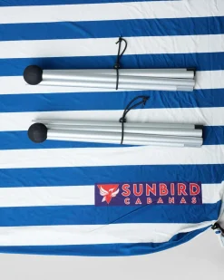 Sunbird Beach Sunshade White/blue Clearance