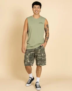 Jacks Beach Trail Muscle Tank Sage Best