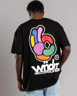 Wndrr Benny Box Fit T-Shirt Black New