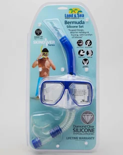 Land & Sea Sports Bermuda Mask & Snorkel Set Blue