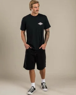 Quiksilver Beyond The Waves T-Shirt Black New