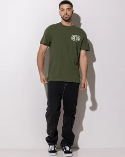 Deus Ex Machina Biarritz Address T-Shirt Cypress Green Clearance
