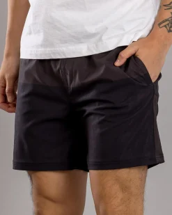 Sparta Bicolour Elastic Waist Shorts Black/grey Discount
