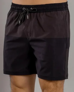 Sparta Bicolour Elastic Waist Shorts Black/grey Discount
