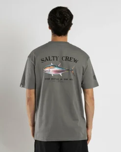 Salty Crew Big Blue Premium T-Shirt Charcoal Online