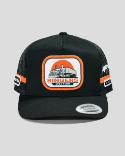 Ringers Western Big Rig Trucker Cap Black Discount