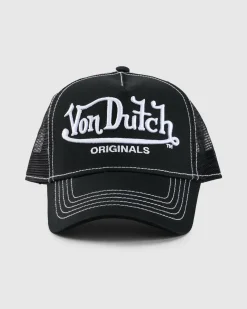 Von Dutch Big Signature Trucker Cap Black Sale