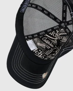 Von Dutch Big Signature Trucker Cap Black Sale