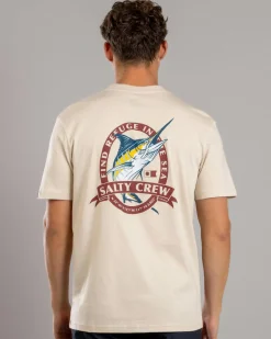 Salty Crew Bill Club Premium T-Shirt Sand Outlet