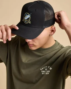 Salty Crew Bill Club Trucker Cap Black Sale