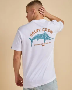 Salty Crew Bill Fishing Premium T-Shirt White Online