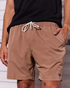 Unit Block Shorts Khaki Outlet