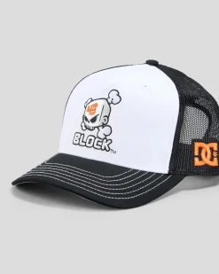 DC Shoes Block Trucker Cap White/black