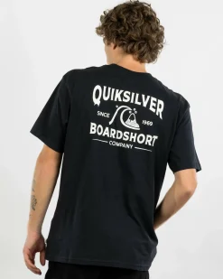 Quiksilver Boardshort Arch T-Shirt Black New