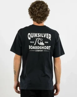 Quiksilver Boardshort Arch T-Shirt Black New