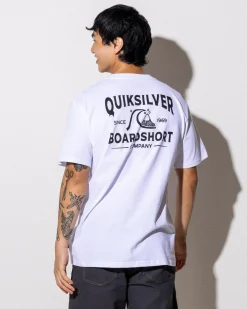 Quiksilver Boardshort Arch T-Shirt White Discount