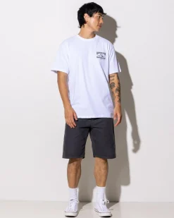 Quiksilver Boardshort Arch T-Shirt White Discount