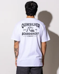 Quiksilver Boardshort Arch T-Shirt White Discount