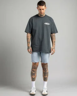 Thrills Bones Denim Shorts Dusk Online