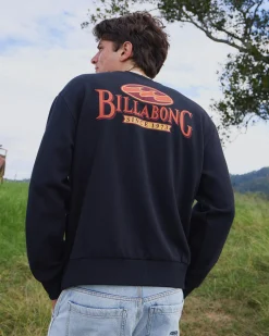 Billabong Bong Years Crew Sweatshirt Black Discount