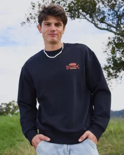 Billabong Bong Years Crew Sweatshirt Black Discount