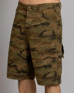 Wndrr Booster Denim Shorts Camo New