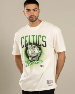 Mitchell & Ness Boston Celtics Frame T-Shirt Egret Online