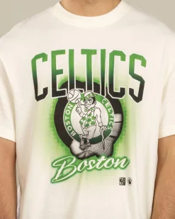 Mitchell & Ness Boston Celtics Frame T-Shirt Egret Online