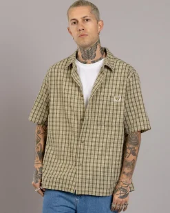 Wrangler Boxcar Short Sleeve Shirt Forest Check