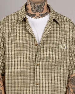 Wrangler Boxcar Short Sleeve Shirt Forest Check