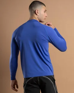 Billabong Boxed Arch Long Sleeve Rash Vest Cobalt
