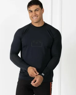 Billabong Boxed Arch Long Sleeve Rash Vest Stealth Clearance