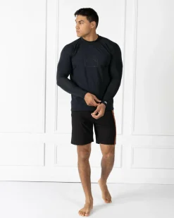 Billabong Boxed Arch Long Sleeve Rash Vest Stealth Clearance