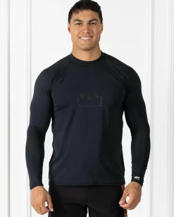 Billabong Boxed Arch Long Sleeve Rash Vest Stealth Clearance