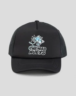 The Mad Hueys Boys' Great Bite Shark Trucker Cap Black Best