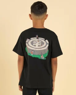 Element Boys' Stone Age T-Shirt Flint Black Sale
