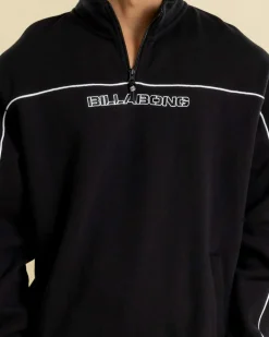 Billabong Bracket 1/4 Zip Sweatshirt Black Hot