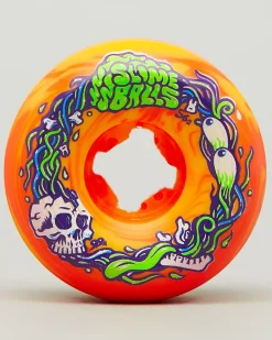 Slimeball Brains Speedballs 56mm Skateboard Wheels Orange/ Yellow New