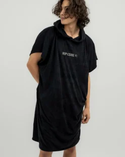 Rip Curl Brand Hooded Towel Black/grey Best