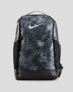 Nike Brasilia 9.5 Camo Backpack Iron Grey/black (Light Smoke Grey) Hot