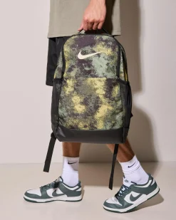 Nike Brasilia 9.5 Camo Backpack Oil Green/black (Coconut Milk)